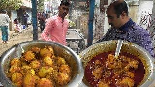 It's A Breakfast Time in Baharampur Natun Bazar - Paratha @ 10 rs Only - Indian Street Food