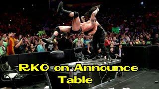 Top 10 Randy Orton RKO's on Announce Table