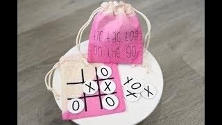 Easy Dip Dyed Cricut Project - Tic Tac Toe On The Go!