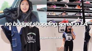 i skipped finals, flew to LA & spent $3,000 (shop with me)