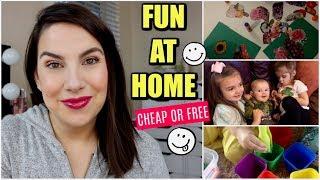 10 AT-HOME PRESCHOOL ACTIVITIES- No Cost/Low Cost