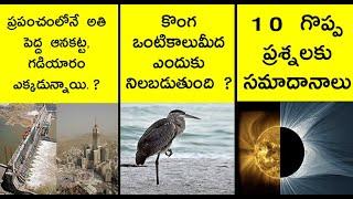 10 most interesting questions and answers | interesting facts in telugu |  askRT episode 6 | facts