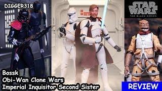 Star Wars Black Series Clone Wars Obi Wan Purge Trooper Bossk Toy Review 4K