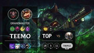 Teemo Top vs Pantheon - BR Grandmaster Patch 10.3