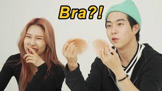 Korean Guy Try Women's Top Secret Products For The First Time!