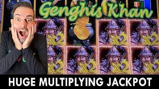 HUGE MULTIPLYING JACKPOT on Dragon Link @Brian Christopher Slots at Plaza