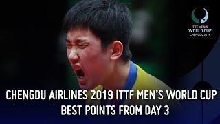 Best Points from Day 3 | Chengdu Airlines 2019 ITTF Men's World Cup