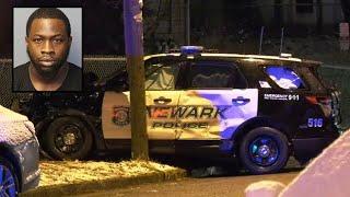 Carjacking suspect run over by Newark police after crashing into cars