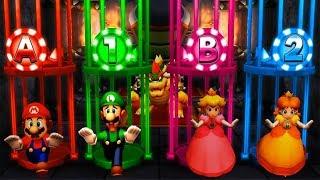 Mario Party The Top 100 MiniGames - Mario vs Luigi vs Peach vs Daisy (Very Hard Cpu)