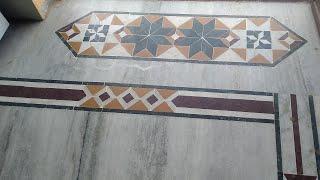 Photo marble hand door mats hand show patti design install