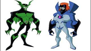 Ben 10 and Gwen 10 aliens side by side part 4