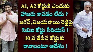 CBI Court serious comments on Jagan and Vijay Sai Reddy | Must be attend on January 10 | NRI TV