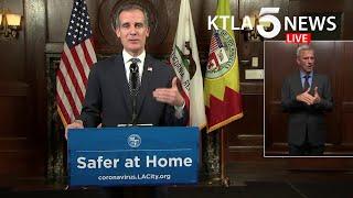 Coronavirus: L.A. Mayor Eric Garcetti provides update on COVID-19 response