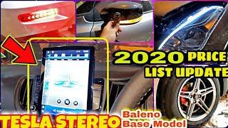 #2020BALENO BASE MODEL ACCESSORIES PRICE LIST UPDATE》TESLA STEREO》Seat Covers, Centre Locking, etc