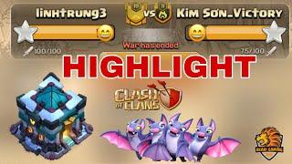 TOP 6 TRẬN HAY NHẤT ELITE WAR Linhtrung3 vs Kim Sơn Victory | Clash of clans | Akari Gaming