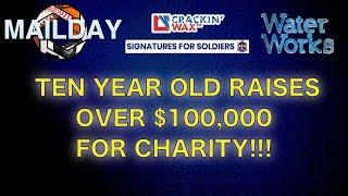 $100,000 CHARITY BY A 10 YEAR OLD KID! Some Good News in the Sports Card Community Mailday