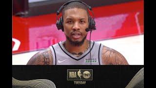 Damian Lillard Joined the Crew After A 50-Point Performance Against the Pelicans | NBA on TNT