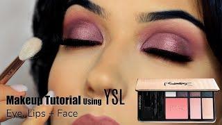 Quick Easy Rose Glam Makeup Look | Using YSL Palette | TheMakeupChair