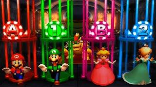 Mario Party The Top 100 MiniGames - Mario Vs Luigi Vs Rosalina Vs Peach (Master Cpu)