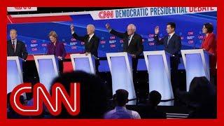 2020 Democratic presidential candidates clash on health care