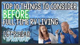 FULL TIME RV LIVING PREPARATION ✅ TOP 10 THINGS TO CONSIDER