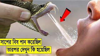 সাপের বিষ খেয়ে নিলে কি হবে ? বাঁচবেন নাকি মরবেন ! 