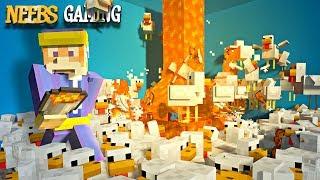 1000 CHICKENS vs LAVA! - Minecraft