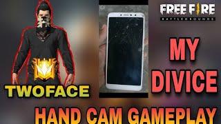 Free fire top 10 globol player low and device hand cam gameplay//TWO-FACE GAMING