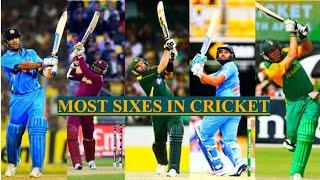 Top 10 Batsman hit the Most Number of Sixes in International Cricket byall three formats in history.