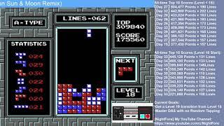 [Tetris]【Day 35】Top 10 ► 340,860 Points ♦ 117 Lines ♦ Level 18 ║Highlight #206║
