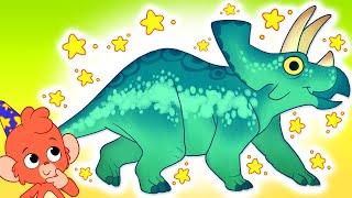 Club Baboo | Dinosaurs for kids! | Learn about the Triceratops and more dinos with Baboo!