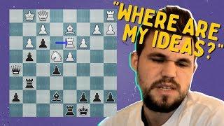 "Where are my ideas?!" | Magnus Carlsen vs. chess24 user Eyt12983