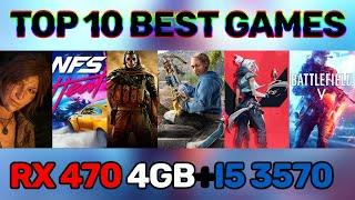 TOP 10 GAMES TEST - RX 470 4GB Nitro+ Edition - Core i5 3570 - 1080p