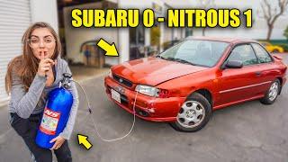 GIANT NITROUS SHOT vs RODNOCK SUBARU *explosion*