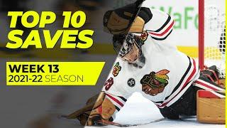 Top 10 Saves from Week 13 of the 2021-22 NHL Season