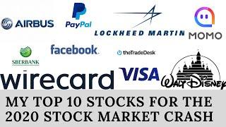 My Top 10 Stocks For The 2020 Market Crash