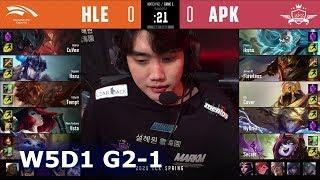 HLE vs APK - Game 1 | Week 5 Day 1 S10 LCK Spring 2020 | Hanwha Life vs APK Prince G1 W5D1