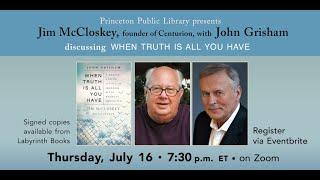 Princeton Public Library presents Jim McCloskey with John Grisham