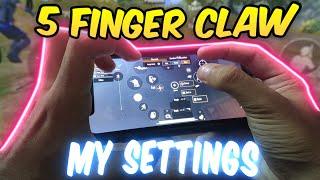 My 5 Finger Claw Full Gyro Settings And Sensitivity | PUBG MOBILE