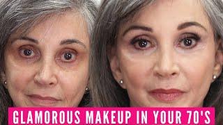 GLAMOROUS MAKEUP IN YOUR 70'S | Nikol Johnson