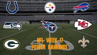 Top 10 NFL Power Rankings Week 17