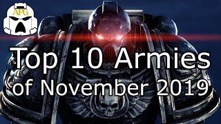 Top 10 Warhammer 40k Armies of November 2019