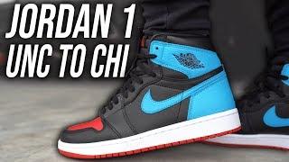 BEWARE BEFORE YOU BUY ! AIR JORDAN 1 UNC TO CHICAGO REVIEW AND ON FOOT IN 4K !!!