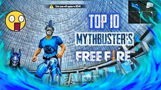 TOP 10 MYTHBUSTER'S IN GARENA FREEFIRE 