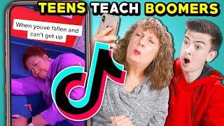 Teens Try Teaching Elders How To Make TikTok Challenges