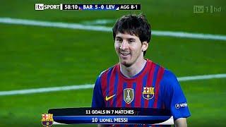 When Lionel Messi Scored 5 Goals In One Match!