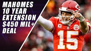 Mahomes & Chiefs Agree to 10 Year Extension