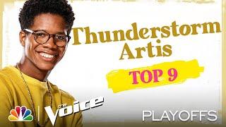 Thunderstorm Artis Performs Michael Bublé's "Home" - The Voice Top 9 Performances 2020