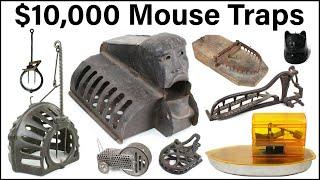 $10000 Mouse Traps! Top 10 List of Valuable Antique Mousetraps: Mousetrap Monday