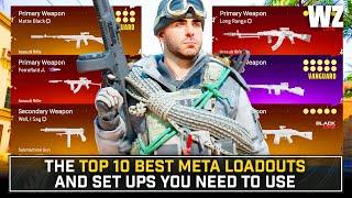 WARZONE: The NEW TOP 10 BEST META LOADOUTS... An Incredibly Healthy Meta! (Warzone Best Setups)